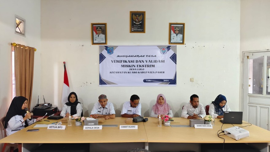 Musyawarah Desa Verifikasi dan Validasi Miskin Ekstrem Desa Lolo